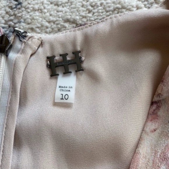 Haute Hippie Silk Floral Runway Top, Sz 10 - Picture 4 of 9